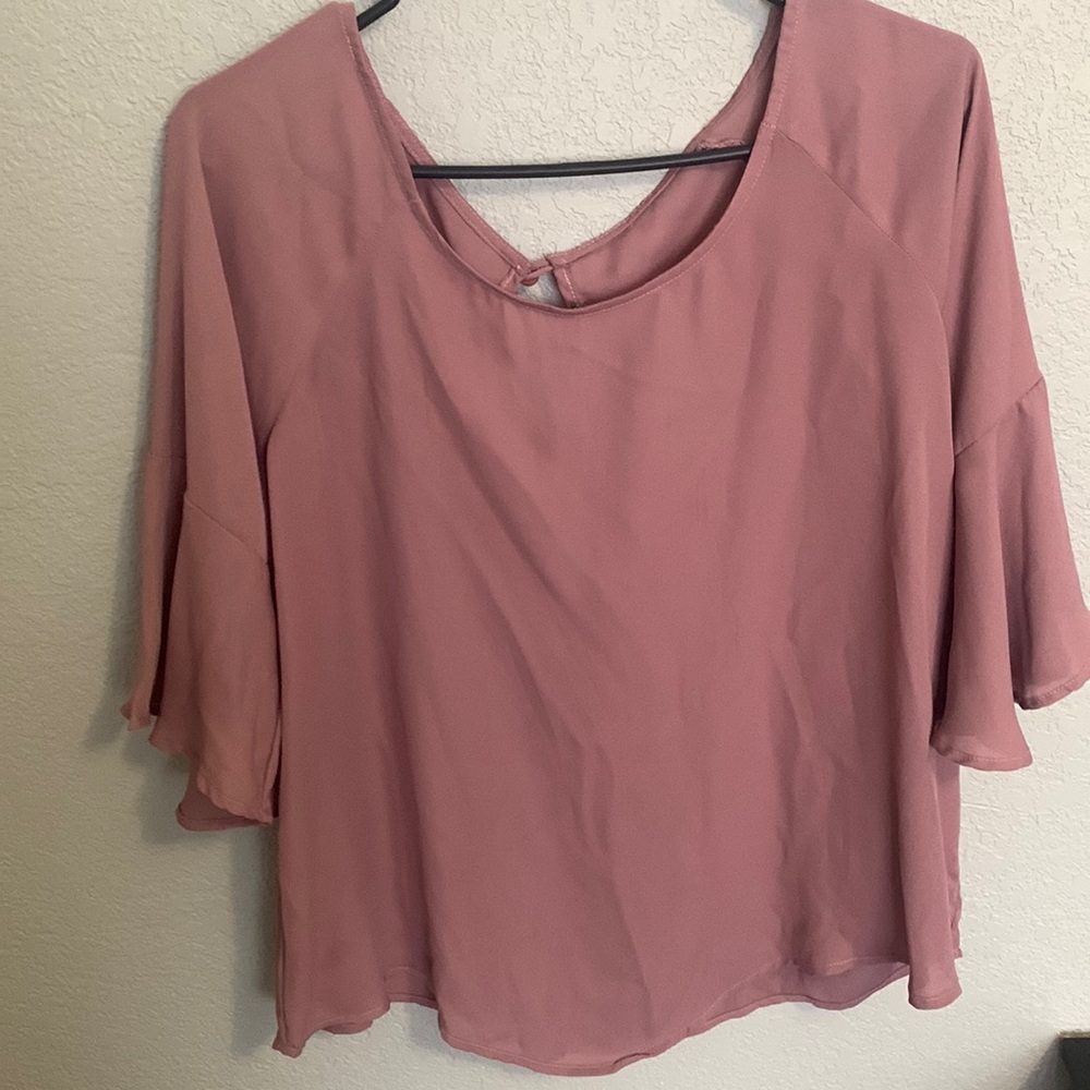 Coral/pink blouse size medium